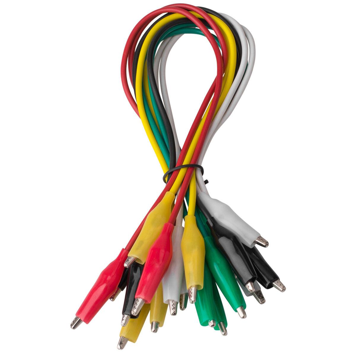 Medium Alligator Clip 22 AWG Test Lead Set 10 Pcs.